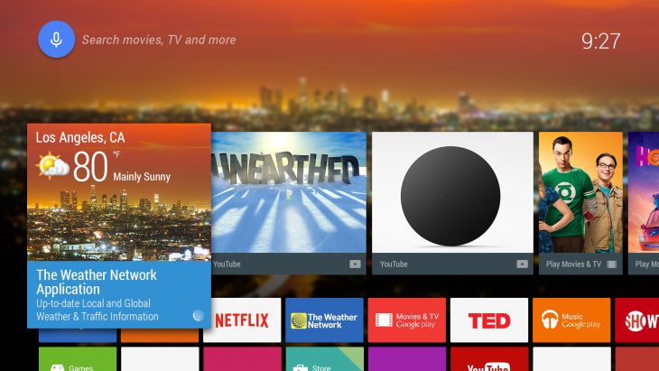 Weather Network's Android TV app.jpg