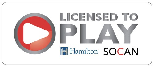 Hamilton's licensed to play by SOCAN.jpg