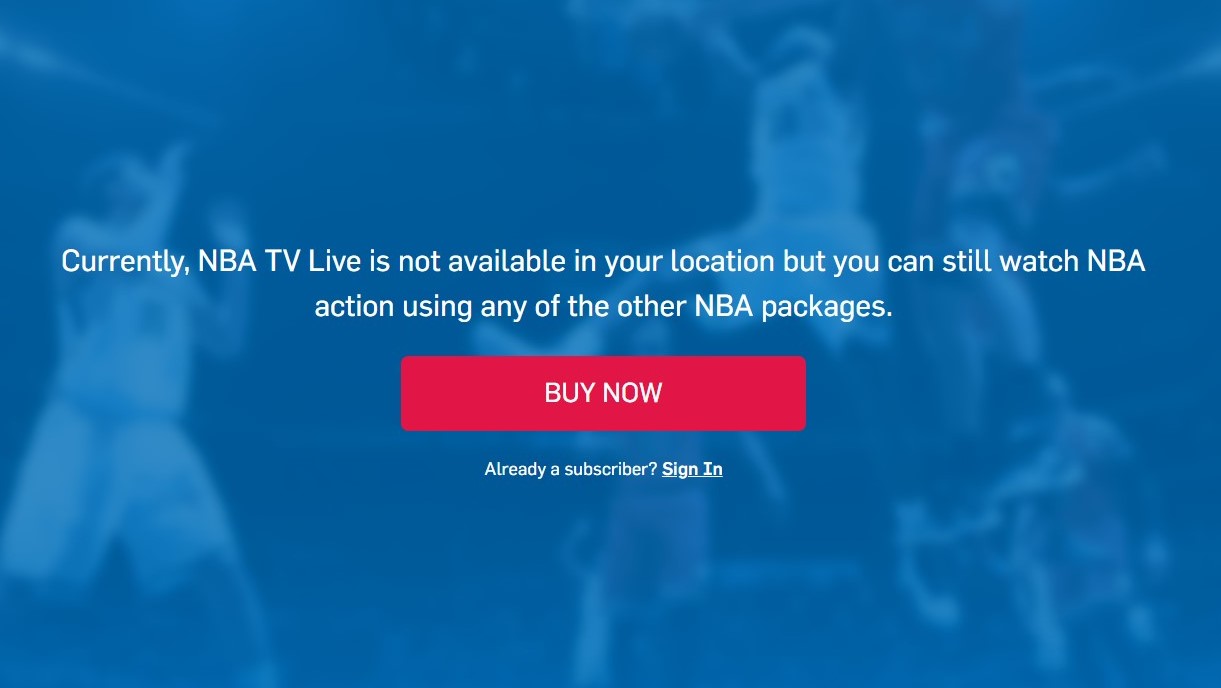 Live NBA TV stream not available in Canada - Cartt.ca